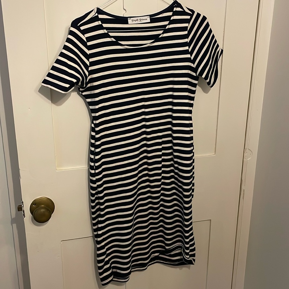 Striped t shirt dress